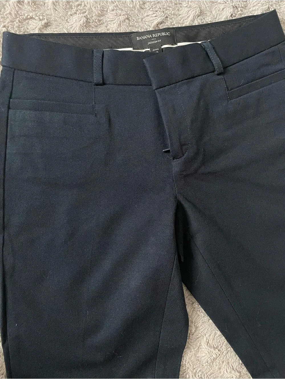 Banana Republic Navy Pants - Jackson Fit Flat